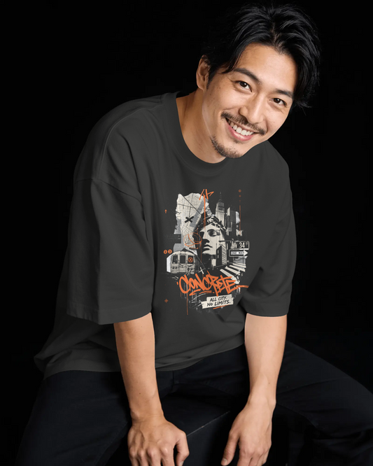 CROVIX CITY-STREETS OVERSIZED TEE